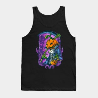 Halloween pumpkin boy Tank Top